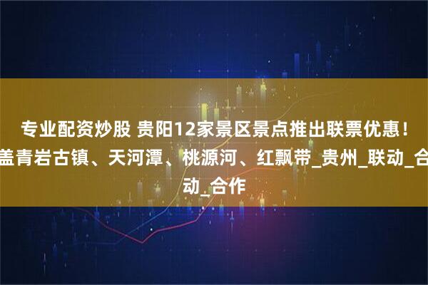 专业配资炒股 贵阳12家景区景点推出联票优惠！涵盖青岩古镇、天河潭、桃源河、红飘带_贵州_联动_合作
