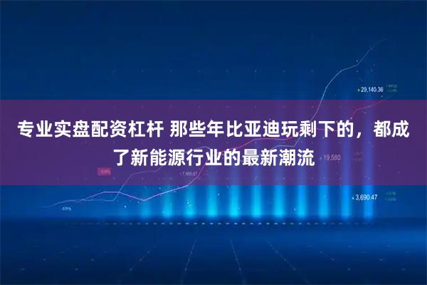专业实盘配资杠杆 那些年比亚迪玩剩下的，都成了新能源行业的最新潮流